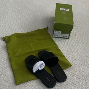 Tory Burch Black Slides